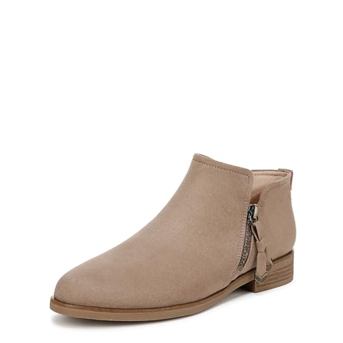 Dr. Scholl's Womens Astir Ankle Bootie Woodsmoke Brown Fabric 8 M