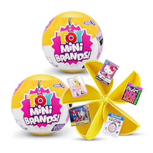 5 Surprise Toy Mini Brands Series 3 by ZURU (2 Pack) Amazon Exclusive and Mystery Collectibles Toys Over 90 Minis to Collect