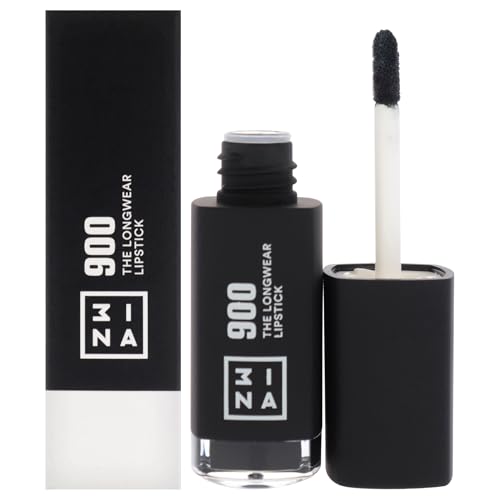 (-34%) 3INA - The Longwear Lipstick 900 - Pure black Matte