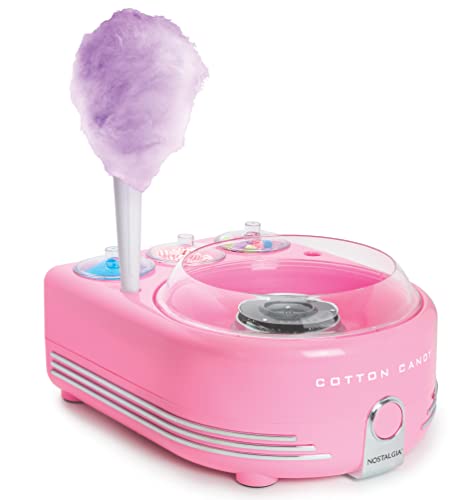 Nostalgia Cotton Candy Machine Pink with Bowls