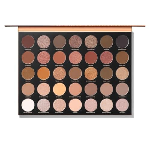 Morphe 35U Makeup Palette - Gilded Desert Artistry Palette with Deep Metallics, Shimmers & Matte Pressed Pigments - Made to Build, Blend & Layer for Everyday, Versatile Makeup Looks (1.98 oz)