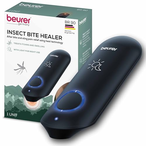 (-37%) Beurer BiteX Day&Night Insektenstichheiler BR 90, Mückenstich Hitzestift zur Behandlung von Insektenstichen- und bissen, elektronischer Stichheiler, mit Licht zur Anwendung im Dunkeln, Reise-Gadget