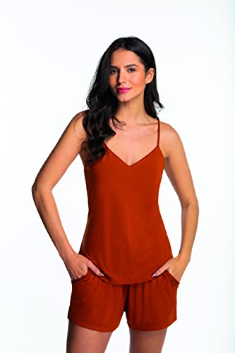 Conjunto de pijama Loungewear,Lupo,feminino,Marrom Terra,P
