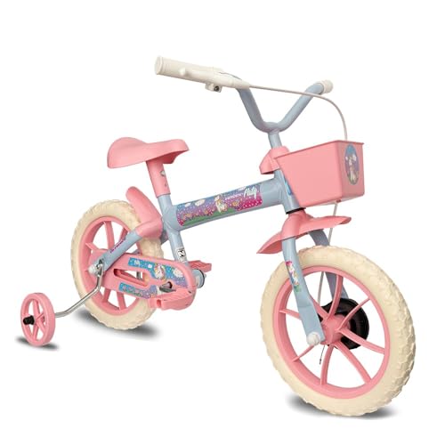 Verden Bicicleta Infantil Paty Aro 12 com cestinha e rodinhas de apoio