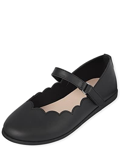 The Children's Place,girls,The Children's Place Comfort Flex Shoes,Uniform Comfort Flex Shoes,Black,1 Big Kid