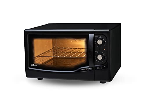 Forno elétrico de bancada Fischer Gourmet Grill preto de 44 litros