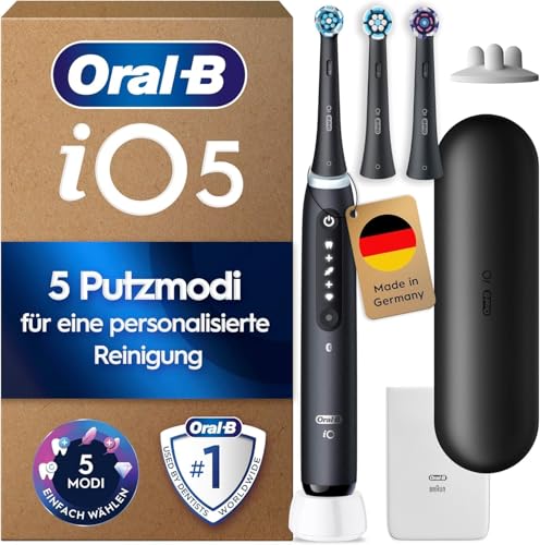 ⚡ BLITZDEAL (-50%) Oral-B iO Series 5 Elektrische Zahnbürste, Schwarz