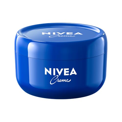 Nivea Creme Face, Hand and Body Moisturizer Cream, Rich Body Cream for Dry Skin with Provitamin B5, Fast-Absorbing and Non-Comedogenic, For Daily Use on All Skin Types, 16 Oz Jar