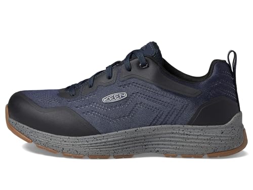 KEEN Utility Men's Sparta 2 Low Height Alloy Toe Industrial Work Shoes, Sky Captain/Vapor, 8.5