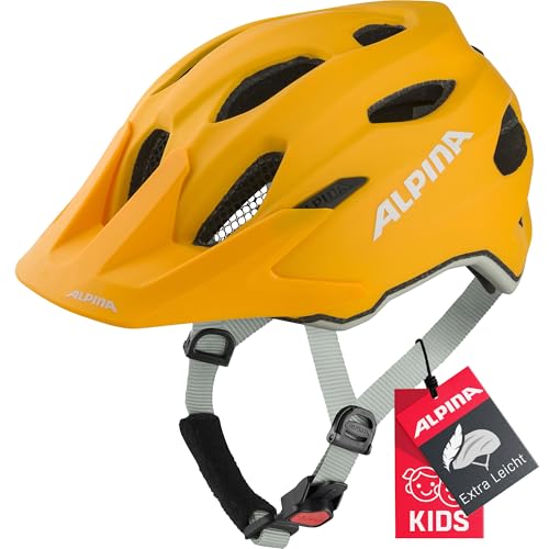 (-33%) ALPINA Carapax JR. Flash MTB-Fahrradhelm, Burned-Yellow matt, 51-56 cm