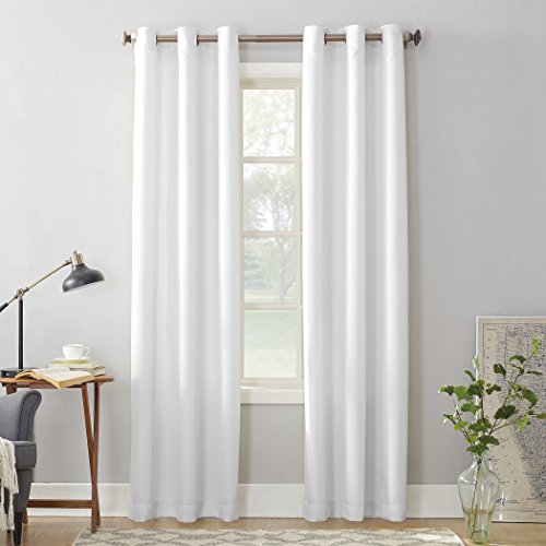 No. 918 Montego 2-Pack Casual Textured Semi-Sheer Grommet Curtain Panel Pair