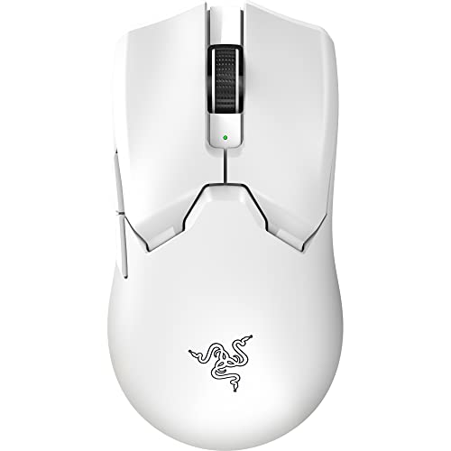 Razer Viper V2 Pro Hyperspeed Wireless Optical Gaming Mouse: 59g Ultra-Lightweight with 30000 DPI - 80hr Battery - USB Type C Cable Included - White -