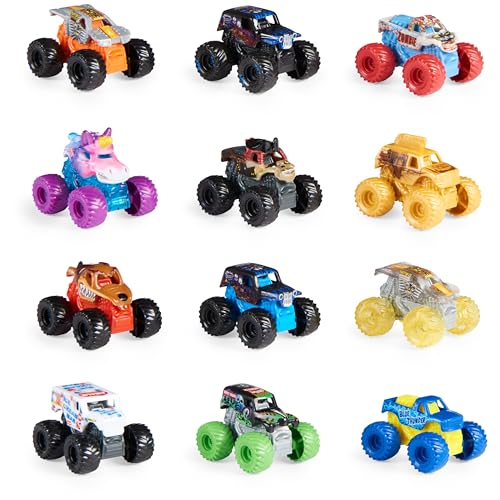 Monster Jam, Official Mini Mystery Collectible Monster Truck 12-Pack, 1:87 Scale, Great Gift for Birthday Parties