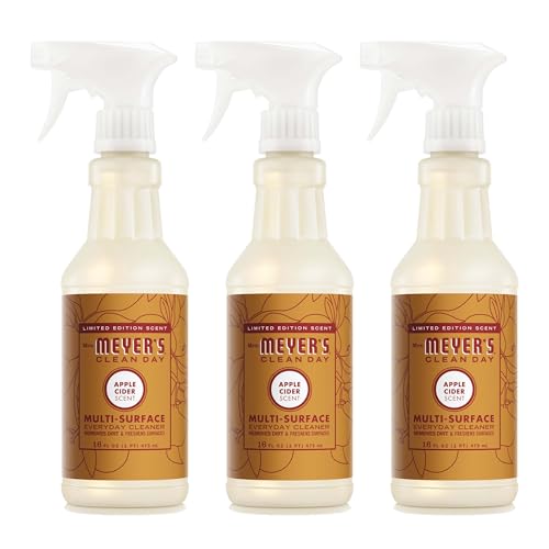 MRS. MEYER'S CLEAN DAY All-Purpose Cleaner Spray, Limited Edition Apple Cider, 16 fl. oz - Pack of 3