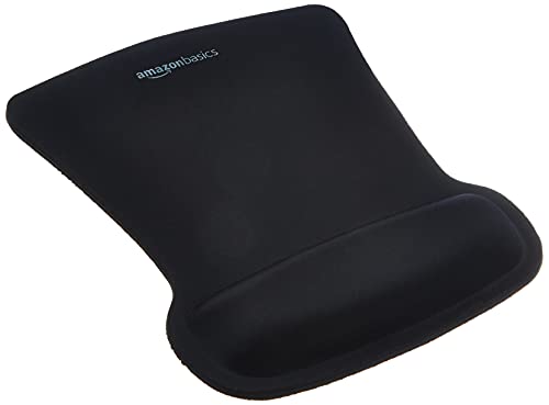 Amazon Basics Rectangular Gel Computer Mouse Pad with Wrist Support Rest, Small, Pack of 20, BlackKINGFOM Ultra-Smooth 