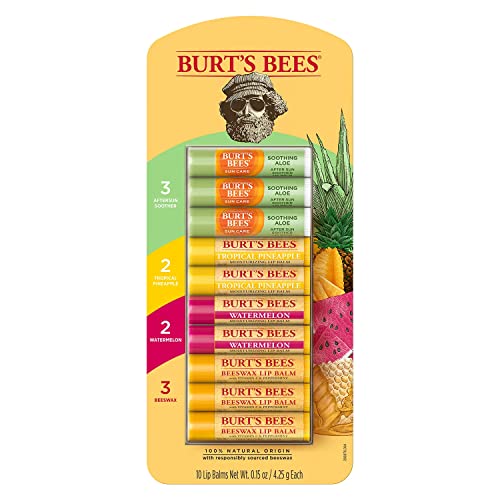 Burts Bees Moisturizing Lip Balm Seasonal Assortment 10 Pack
