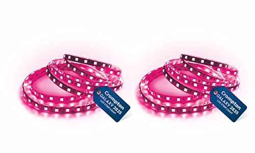 Crompton 25W LED Strip Light | 5 Meter Pink Light | Roll with 300 LEDs | 22 Lumens/LED | Bright & Energy Saving | Flexible Lighting | Without Driver |