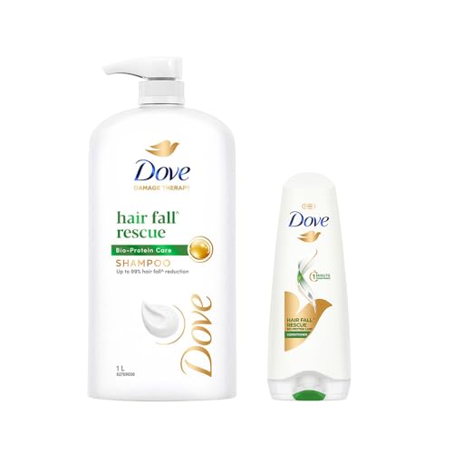 Hair Fall Rescue Shampoo 1 L|| For Damaged Hair|| Hair Fall Control for Thicker Hair - Mild Daily Anti Hair Fall Shampoo for Men & Women