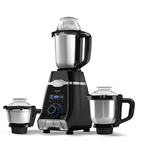 Havells Mixer Grinder Silencio | Powerful HVDC Motor |Hands Free Operation | Triple Safety Protection | Double Layered Jars | Smart Digital Control | 