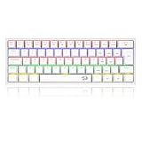 Redragon Fizz Rainbow Branco 60% Teclado Mecânico