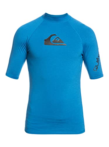 🔥 STARKER PREIS (-40%) Quiksilver All Time - Kurzärmliger Rashguard mit UPF 50 für Männer Blau