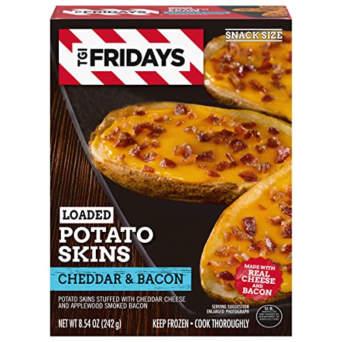 TGI Fridays Loaded Potato Skins Cheddar & Bacon Frozen Snacks (8.5 oz Box)