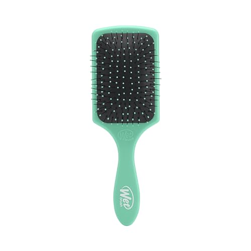Wet Brush Paddle Detangler Hair Brush, Amazon Exclusive Aqua, Ultra-Soft IntelliFlex Bristles with AquaVent Design, Great For Treatment & Mask Application, Women, Men, Wet, Dry and Damaged Hair