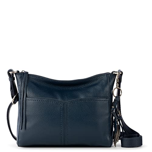 The Sak Womens Alameda Crossbody in Leather, Indigo, One Size US