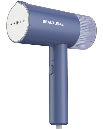 BEAUTURAL Steamer for Clothes, Portable Garment Wrinkle Remover, Fast 30s Heat-up, Foldable and Handheld, 120V Only (Not