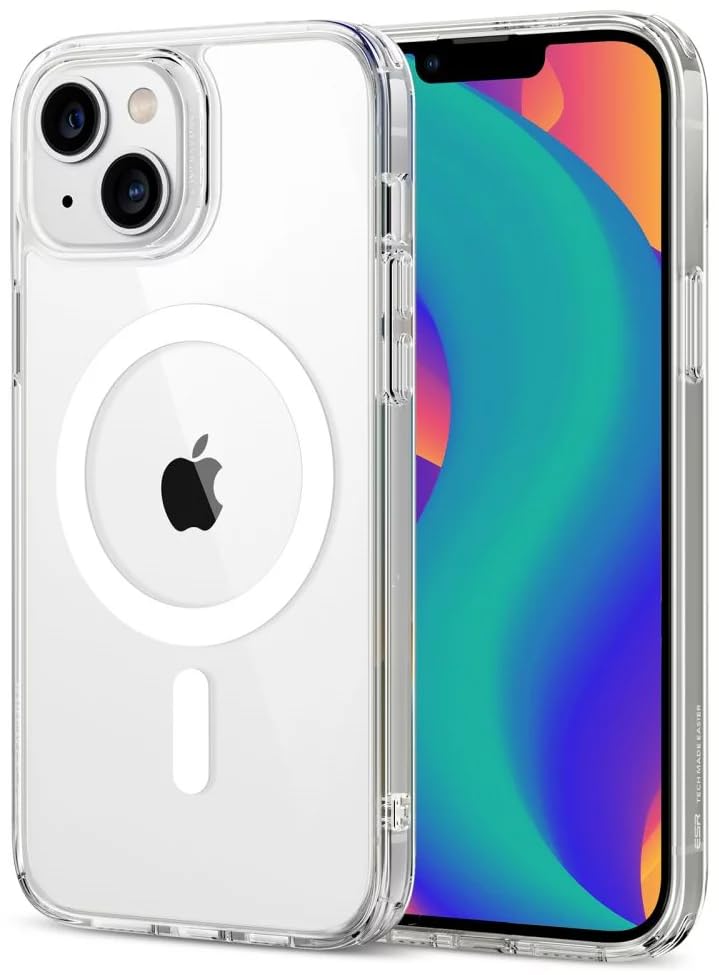 ESR for iPhone 14 Plus Case, Magnetic Case Compatible with MagSafe, Shockproof Military-Grade Protection, Magnetic Phone Clear Case for iPhone 14 Plus, Classic Hybrid Series, Clear