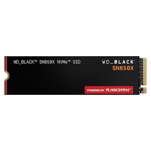 WD_BLACK 4TB SN850X NVMe Internal Gaming SSD Solid State Drive - Gen4 PCIe, M.2 2280, Up to 7,300 MB/s - WDS400T2X0E