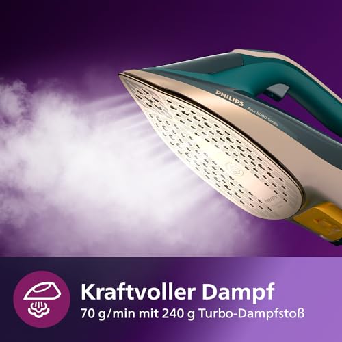 (-35%) Philips Dampfbügeleisen 8000, Grün Opal, 3000 W