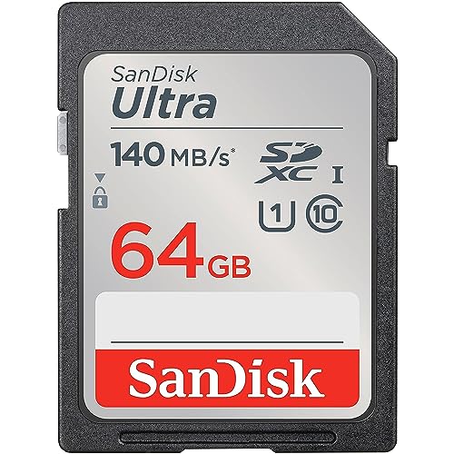 🔥 STARKER PREIS (-41%) SanDisk Ultra SDXC UHS-I Speicherkarte 64 GB (Für Kompaktkameras der Einstiegs- und Mittelklasse, Full HD-Videos, U1, C10,V10, bis 140 MB/s Lesegeschwindigkeit, 10 Jahre Garantie)