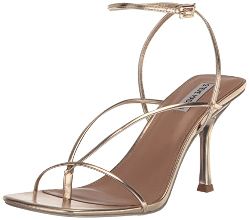 Steve Madden Women's Annie Heeled Sandal, Champagne, 8.5