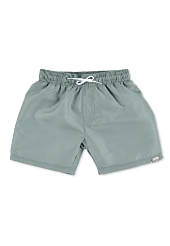 🔥 STARKER PREIS (-30%) Sterntaler Badeshorts Uni – UV-Schutz 50+ Schwimmhose – Jungen Beachwear schnelltrocknend – Baby Badehose mit Windeleinsatz bis Größe 86/92 und verstellbarem Kordelzug im Bund – mattgrün, Größe 116
