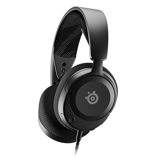 (-37%) SteelSeries Arctis Nova 1 - Multi-System Gaming-Headset – Hi-Fi-Treiber – 360° Surround-Sound – AirWeave Memory Foam-Ohrpolster – Mikrofon mit Geräuschunterdrückung – PC, PS5, Xbox -Schwarz