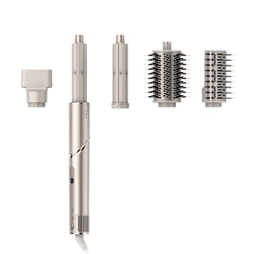 Shark HD430 FlexStyle Air Styling & Drying System, Powerful Hair Dryer Brush & Multi-Styler with Auto-Wrap Curlers, Paddle Brush, Oval Brush, Concentrator Attachment, Stone