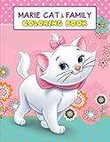 Ṁaríe Cat & Family Coloring Book: Awesome Coloring Book For Kids And Adults Who Likes To Color