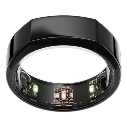 Oura Ring Gen3 Heritage - Black - Size 10 - Smart Ring - Size First with Oura Ring Gen3 Sizing Kit - Sleep Tracking Wearable - Heart Rate - Fitness Tracker - 5-7 Days Battery Life