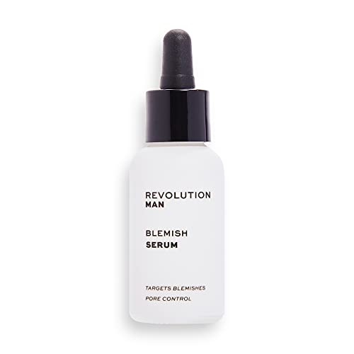 Revolution Man Blemish Serum Face Exfoliator & Cleanser, Deeply Cleanses For A Clearer Complexion, Vegan & Cruelty-Free