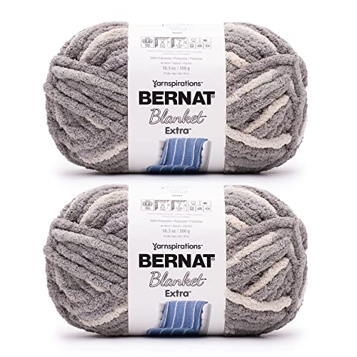 Bernat Blanket Extra Chunky Chenile Acrylic Yarn - (Pack of 2)