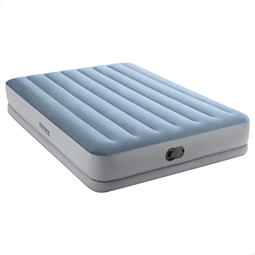 🔥 STARKER PREIS (-27%) INTEX "Prestige Mid-Rise" Luftbett für 1 Person (152x203x36 cm) max. 272 KG – mit integrierter USB-Pumpe – Gästebett aufblasbares Bett Camping Matratze mit Fiber-Tech (64159)