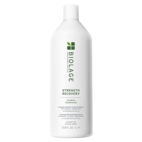 Biolage Strength Recovery Shampoo – For Damaged Hair, 33.8 oz