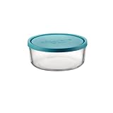 Bormioli Rocco Frigoverre Vorratsbehälter 6er Set 750 ml, Glasdeckel, spülmaschinenfest, für Kühlschrank & Gefriertruhe