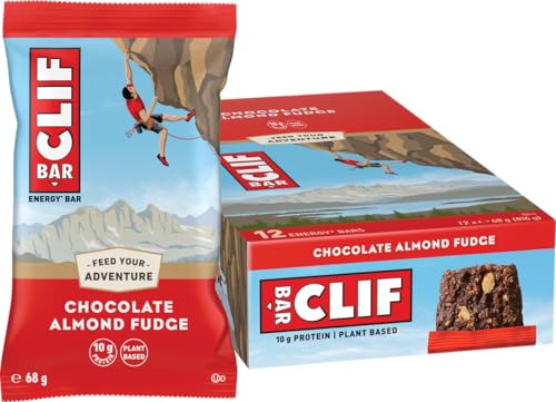 (-44%) CLIF BAR Chocolate Almond Fudge Pflanzlicher Energieriegel, 12 x 68 g