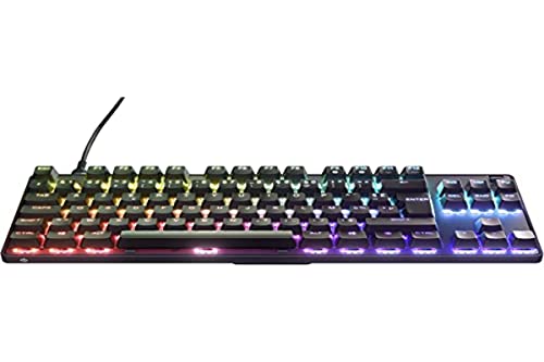 (-14%) SteelSeries Apex 9 TKL - Mechanische Gaming-Tastatur - Optische Switches - 2-Punkt-Betätigung - Esports-Formfaktor ohne Tenkey - Hotswap- fähige Switches - Französisches (AZERTY) Layout