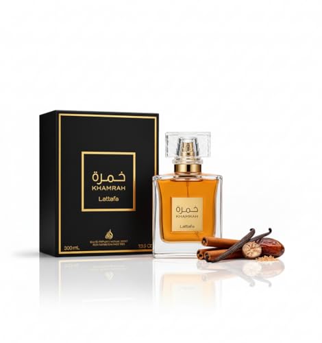 Lattafa Khamrah - Vanilla, Warm Spicy, Amber, Cinnamon - Eau de Parfum Long-Lasting Fragrance for Unisex, 3.40 Ounce / 100 ml