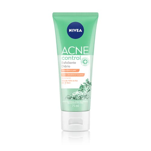 NIVEA Esfoliante Facial Acne Control 75ml, Esfoliação Suave, Desobstrui os Poros, Reduz Acne, Pele com Tendência a Acne