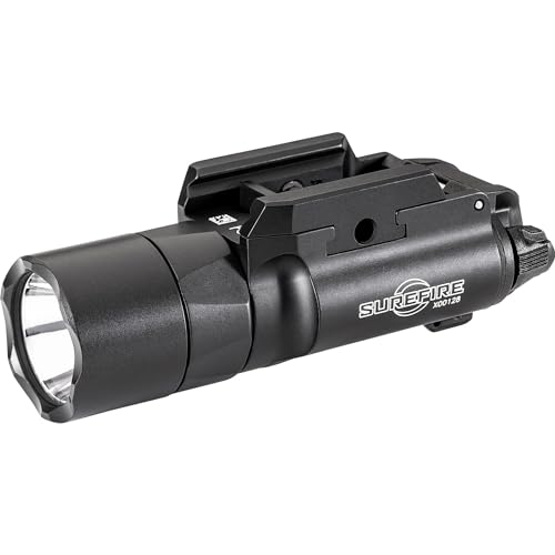 SureFire X300 Turbo 500 LU High-Candela 6 V WeaponLight, 66,000 Candela, 514m Range, Pick Mount, Ambidextrous Controls, IPX7 Waterproof, Aerospace Aluminum (X300T-B)