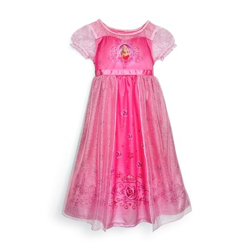 Disney Girls' Princess Fantasy Gown Nightgown, AURORA, 8